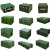 中部工品 滚塑箱 物资器材箱装备搬运箱供给运输箱 拉杆箱700*500*400 单位：个