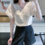 梵诗哲品牌雪纺衫女2023夏季新款泡泡袖V领雪纺上衣气质超仙的气质短袖 白色有吊带) s