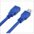 USB3.0延长线数据线接线无损稳定短线包头 A公对A母短线AM TO AF 蓝色0.2米