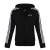 Adidas 阿迪达斯女装夹克夏季新款运动服针织连帽跑步健身户外上衣外套 DP2419/黑色 三条纹 S