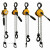 定制KACC牌迷你型手扳葫芦链式紧线器便捷式手搬葫芦手板手摇葫芦 0.25吨*1.5米