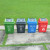 益美得 塑料摇盖分类垃圾桶大号办公室物业学校垃圾箱 60L灰色（其他垃圾）