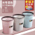 垃圾桶厨房客厅大号宿舍压圈镂空厕所纸篓卧室卫生间商用创意 粉色 中号3个装(送2卷袋)