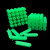 绿色塑料膨胀管6mm6厘8mm8厘自攻螺丝钉胶塞墙塞涨塞胀塞胶粒M6M8 蓝色6mm-100粒