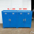 工具柜 加厚铁皮柜重型工具箱车间工地双开门储物柜子 蓝色 左右抽屉0.8款+挂板