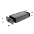 锢丰（GOF）57-28铝合金电子元件diy铝型材外壳电源电路板仪表铝型材接线适配器壳体J04 57*28-90喷砂黑色