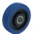 小万向轮轮子实心橡胶轮板车拉货手推车通用转向定向轮子轱辘 蓝黑双轴TPR全轮 4寸单轮送套管垫片螺丝(一只)