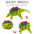 赟娅恐龙蛋变形蛋组装小恐龙孵化奇趣蛋儿童玩具男孩仿真动物模型套装 全套变形动物（共9只）