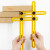 海斯迪克 木工用四边尺折叠尺多角度尺子4折尺 全塑/丝印(黄色）