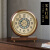 HKML新中式实木铜座钟客厅家用钟表时钟摆台式桌面复古大坐钟台钟摆件 LY20180K天然贝壳盘合金座钟