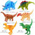 赟娅恐龙蛋变形蛋组装小恐龙孵化奇趣蛋儿童玩具男孩仿真动物模型套装 全套变形动物（共9只）