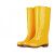 安至防护 加绒雨鞋高筒牛筋底雨靴防滑耐磨男女水鞋工作防水食品靴 黄色/高筒40cm 44
