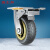 固士邦轮子龙门架刹车轮工业轻音滑轮手推车小滚轮6寸2个装GB139