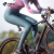 兰帕达2023新款山地公路自行车骑行长裤女高密度海绵坐垫骑行装备盎然 黑色-单件长裤 S码（适合体重：45-50kg）