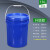 密封桶20L公斤18升涂料机油空桶25L化工包装桶15KG带盖塑料 18L蓝色-加厚款