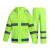 警巡雨衣套装反光雨衣新式防暴雨交通执勤警示快递员雨衣男全身  蓝格荧光绿3XL码 1套