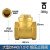 黄铜止回阀水管水泵用逆止阀自来水单向阀 大型DN40(硬密封)(1-1/2(1.5寸)