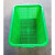 长方形塑料筐篮子大号加厚周转筐收纳筐洗菜筐650*450*300 绿色