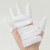 棉布手指套劳保加厚耐磨透气防汗滑工作防痛干裂护具手指头保护套 白色布指套200只装