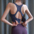 KEJIMITAO一体式运动内衣睡眠文胸防震聚拢定型bra高强度瑜伽背心 白色 S(建议85-100斤左右)