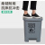 加厚塑料脚踏生活垃圾桶医用带盖室内厨房灰色商用大号垃圾桶 加强版15L灰色