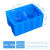 DYQT塑料分格周转箱带盖六格零件盒螺丝工具分类分隔收 无格箱加高灰色 分格零件盒