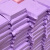紫色快递防水袋高颜值出卡打包材料飞机盒包装包装袋子递袋 大号25x35cm 紫色10个