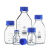 SIMAX透明丝口瓶蓝盖试剂瓶玻璃宽大口方形瓶100 250 500 1000ml 1000ml 透明 GL45