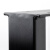 标沐定制铁艺金属桌腿餐台桌客厅脚标配 单个哑光黑30宽100高_吧台桌