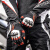 赛羽（SCOYCO）骑行摩托车手套夏季碳纤维可触屏透气耐磨机车防摔男女骑士装备 MC175黑红白（男款） L