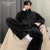 丹曼顿（Danmandun）睡衣男士冬季冬天三层加厚保暖加绒夹棉袄珊瑚绒可外穿家居服套装 2859 L