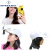 IMPRESSWIT带风扇的帽子太阳能帽充电大人男女夏天钓鱼帽防晒面罩遮阳棒球帽 黑色太阳能+USB充电风扇帽 可调节