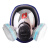 普达 自吸过滤式防毒面具 MJ-4009呼吸防护全面罩 面具+P-H2S-1过滤盒2个+滤棉2片