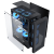 式主机电脑ATX240水冷小itx机箱电源500W侧透A15 T18 黑色+6个P16彩虹风扇