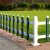 鸣固 栅栏草坪护栏pvc塑钢 户外花园草地物业绿化园林篱笆护栏 双色混合（40cm高）1米价【加厚款】