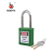 BOZZYS工业工程安全挂锁钢制锁梁LOTO电气阀门设备锁定安全锁BD-G01 38*6MM 绿色 通开型 标配一把钥匙