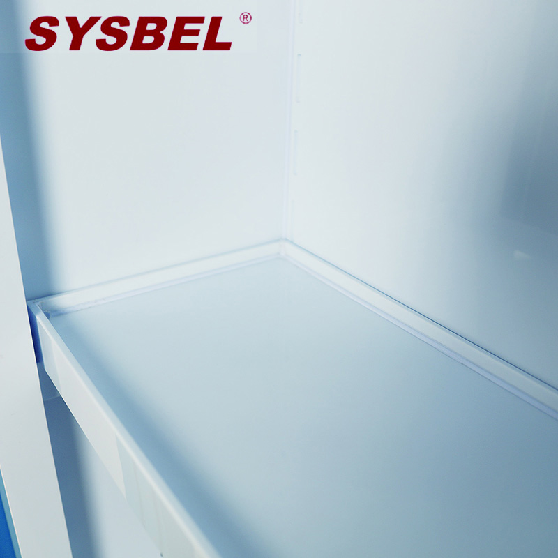 西斯贝尔（SYSBEL）WA810305B 易制爆强腐蚀性化学品柜 防火柜防爆柜耐腐蚀性强酸强碱 蓝色 30Gal/114L 现货