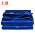 上柯 B2593 PVC刀刮布雨布耐磨三防布篷布遮阳布 蓝色4*6m(1张) 可定制