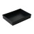 塑料托盘长方形方盘加厚元件盒物料盒零件盒工具周转箱黑色 8号(无卡槽)外尺寸228*168*38mm