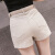 高腰假两件牛仔短裙裤女夏2020新款韩版外穿显瘦短裤排扣包臀裤裙 8675款  黑色 S