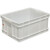 白色塑料箱周转箱长方形加厚养龟箱收纳盒储物箱大号框带盖 380-140箱外径431*305*145 白色