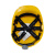 代尔塔 102009 QUARTZ IV PP安全帽UP 防冲击防刺穿单筋安全帽（不含下颌带）1顶装 黄色 