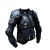 洛施芙（LOSEFU）猎战狼儿童摩托车护甲衣越野装备BMX自行车溜冰盔甲服护具骑行服 黑色M(身高120CM 20-25kg 均码
