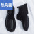 热风麦（REFENGMAI）男鞋2024年新款夏季英伦风黑色休闲皮鞋男士商务正装大头工作潮鞋 黑色(流行款) 39