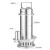 不锈钢污水泵220V小型WQ潜水排污泵带浮球高扬程耐腐蚀潜污泵 WQ10100.75S