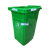 垃圾桶无盖塑料工业用公园物业小区分类桶学校幼儿园餐厨果皮箱 100升绿色无盖无轮K