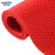 金诗洛 S型PVC镂空地毯 塑胶防水泳池垫浴室厕所防滑垫 5.5厚0.9m宽*1m红色 JM0020