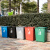 定制无盖长方形大垃圾桶大号家用厨房户外分类商用垃圾箱窄学校幼 桔红色
