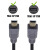 2头双头T型口线/T口转T口/车载MP3 mini 5P公对公线USB数据线对拷 黑色 3米