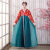 俱兢朝鲜族服装女韩服韩国演出服传统礼服少数民族民族朝鲜舞蹈古装 绿色 款绿色 L 135斤到150斤可穿